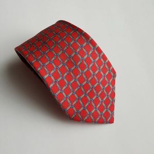 Vintage Hermes Tie Horseshoe Paris Soie